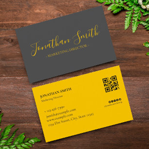 Tarjeta De Visita Negra y Gold Luxury Business Profesional