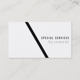 Tarjeta De Visita Negrita geométrica negra