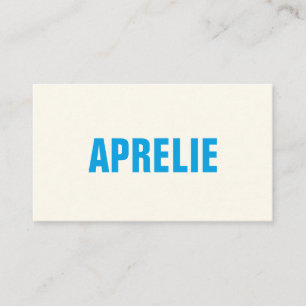 Tarjeta De Visita Negrita Moderna Azul Blanca Creativa Profesional