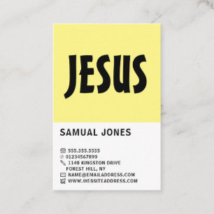 Tarjeta De Visita Negrita moderna, cristianismo, religión