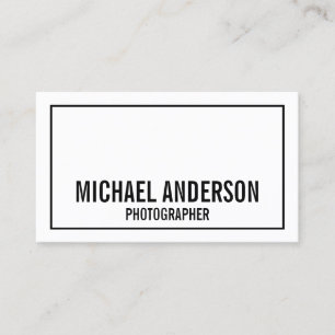 Tarjeta De Visita Negrita y blanco