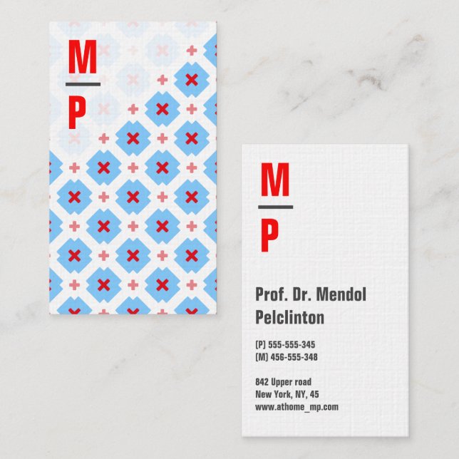 Tarjeta De Visita Negrita y máscara (Anverso / Reverso)