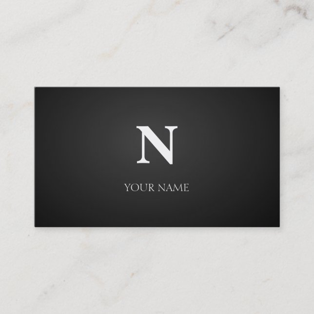 Tarjeta De Visita Negro (Anverso)
