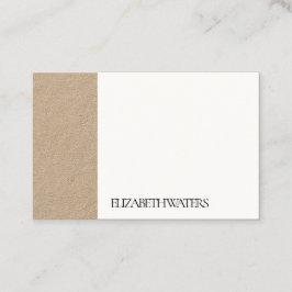 TARJETA DE VISITA: NEGRO + BLANCO