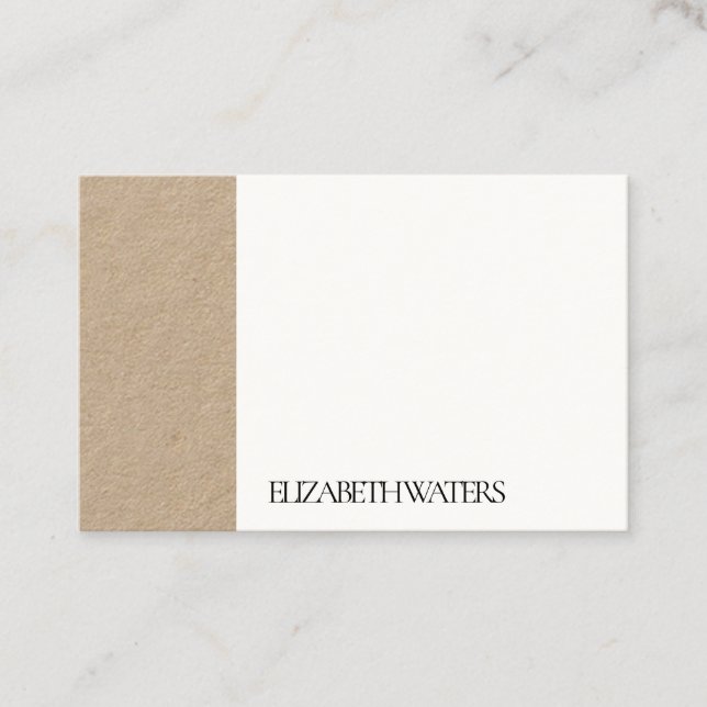 TARJETA DE VISITA: NEGRO + BLANCO (Anverso)