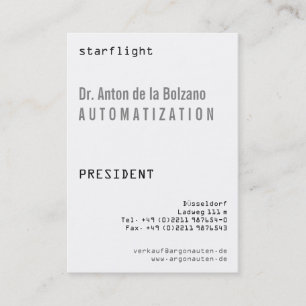 Tarjeta De Visita Negro, blanco, fresco