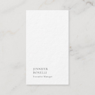 Tarjeta De Visita Negro blanco minimalista moderno lujoso trendy