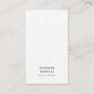 Tarjeta De Visita Negro blanco minimalista moderno lujoso trendy
