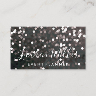 Tarjeta de visita - negro chispeante de los
