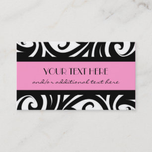 Tarjeta De Visita Negro con clase y blanco