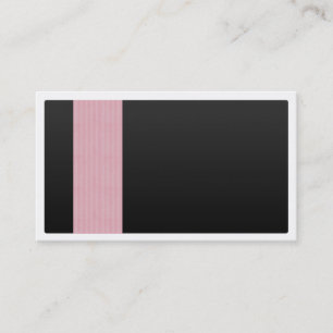 Tarjeta De Visita Negro con el modelo rosado