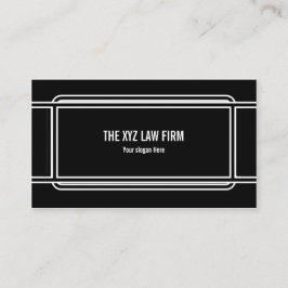 Tarjeta De Visita Negro con marco Pro