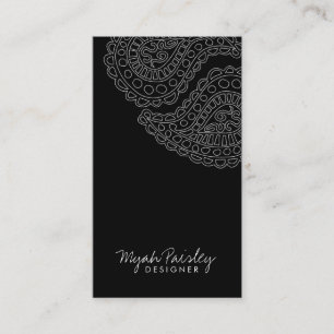 Tarjeta De Visita Negro de 311 Myah Paisley