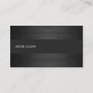 Tarjeta de visita - negro de madera del piso