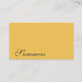 Tarjeta De Visita Negro de oro simple moderno