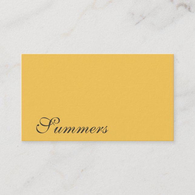 Tarjeta De Visita Negro de oro simple moderno (Anverso)