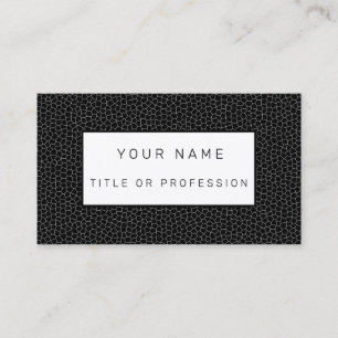 Tarjeta De Visita Negro de vidrio contenido