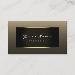 Tarjeta De Visita Negro del oro de Blogge Champán de la moda del