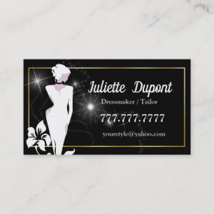 Tarjeta De Visita Negro, el decorador de estilo tailandés