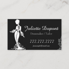 Tarjeta De Visita Negro, el decorador de estilo tailandés