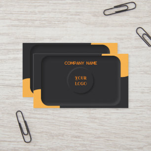 Tarjeta De Visita Negro elegante
