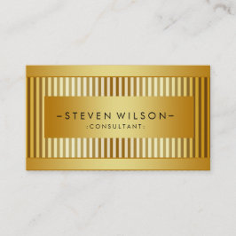Tarjeta De Visita Negro elegante moderno profesional metalizado del