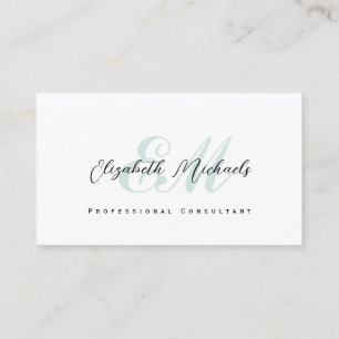 Tarjeta De Visita Negro elegante y minimalista limpio