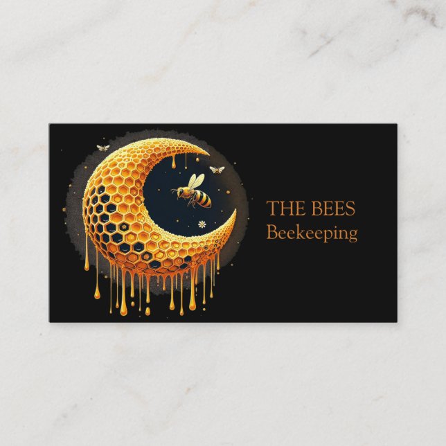 Tarjeta De Visita Negro elegante y moderno (Anverso)