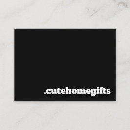 Tarjeta De Visita Negro Minimal moderno elegante