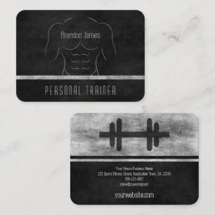 Tarjeta De Visita Negro personal del instructor del coche de la