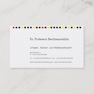 Tarjeta de visita negro rojo dorado