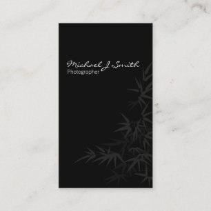 Tarjeta De Visita Negro simple