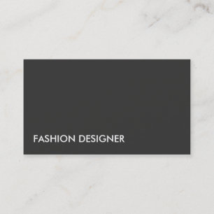 Tarjeta De Visita Negro simple profesional elegante del diseñador de