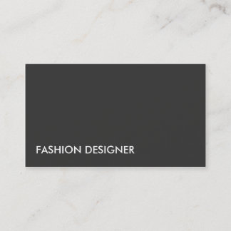 Tarjeta De Visita Negro simple profesional elegante del diseñador de