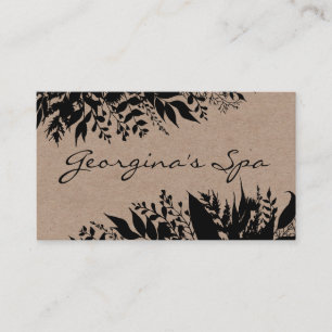 Tarjeta De Visita Negro sobre el Jabón de mantequilla de baño hech