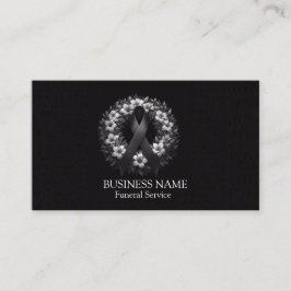 Tarjeta De Visita Negro sofisticado