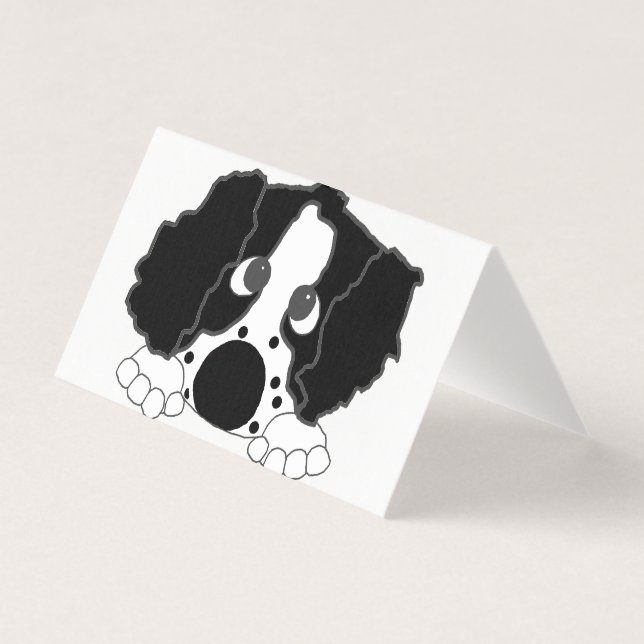 Tarjeta De Visita negro y blanco (Anverso)