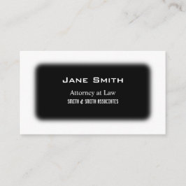 Tarjeta De Visita Negro y blanco