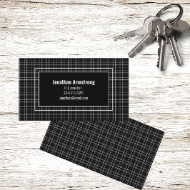 Tarjeta De Visita Negro y blanco