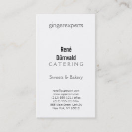 Tarjeta De Visita Negro y blanco