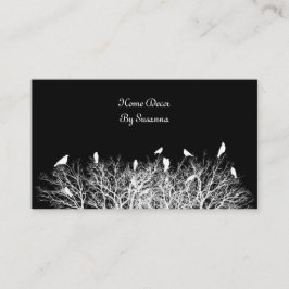 Tarjeta De Visita Negro y blanco contrastante