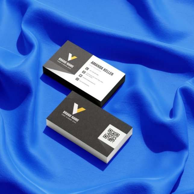 Tarjeta De Visita Negro y blanco moderno (Subido por el creador)