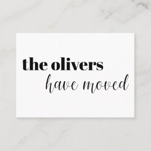 Tarjeta De Visita Negro y blanco, moderno, cambio de la diversión d