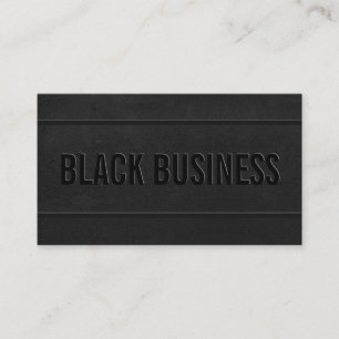 Tarjeta De Visita Negro y Blanco Moderno Elegante profesional audaz
