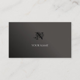 Tarjeta De Visita Negro y gris