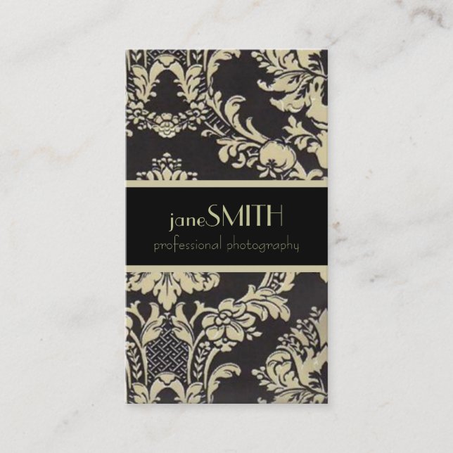 Tarjeta De Visita Negro y moreno (Anverso)