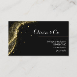 Tarjeta De Visita Negro y oro