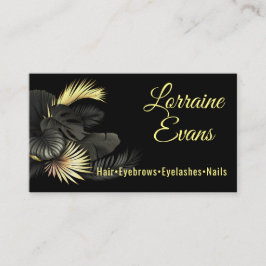 Tarjeta De Visita Negro y oro.