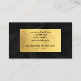 Tarjeta De Visita Negro y oro