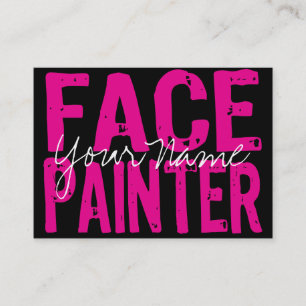 Tarjeta De Visita Negro y rosa